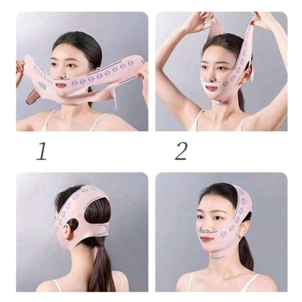 V Lifting Mask – Face Lifting Bandage | Double Chin Reducer | Elastic Face Slimming Strap
