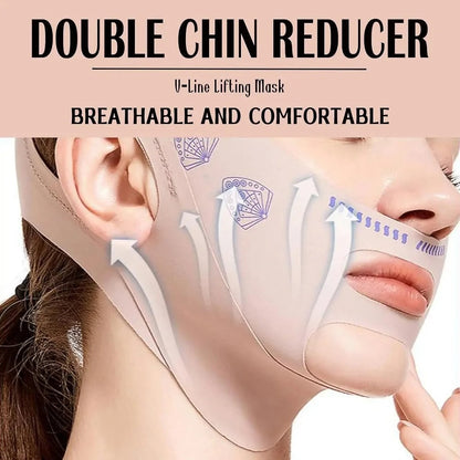 V Lifting Mask – Face Lifting Bandage | Double Chin Reducer | Elastic Face Slimming Strap